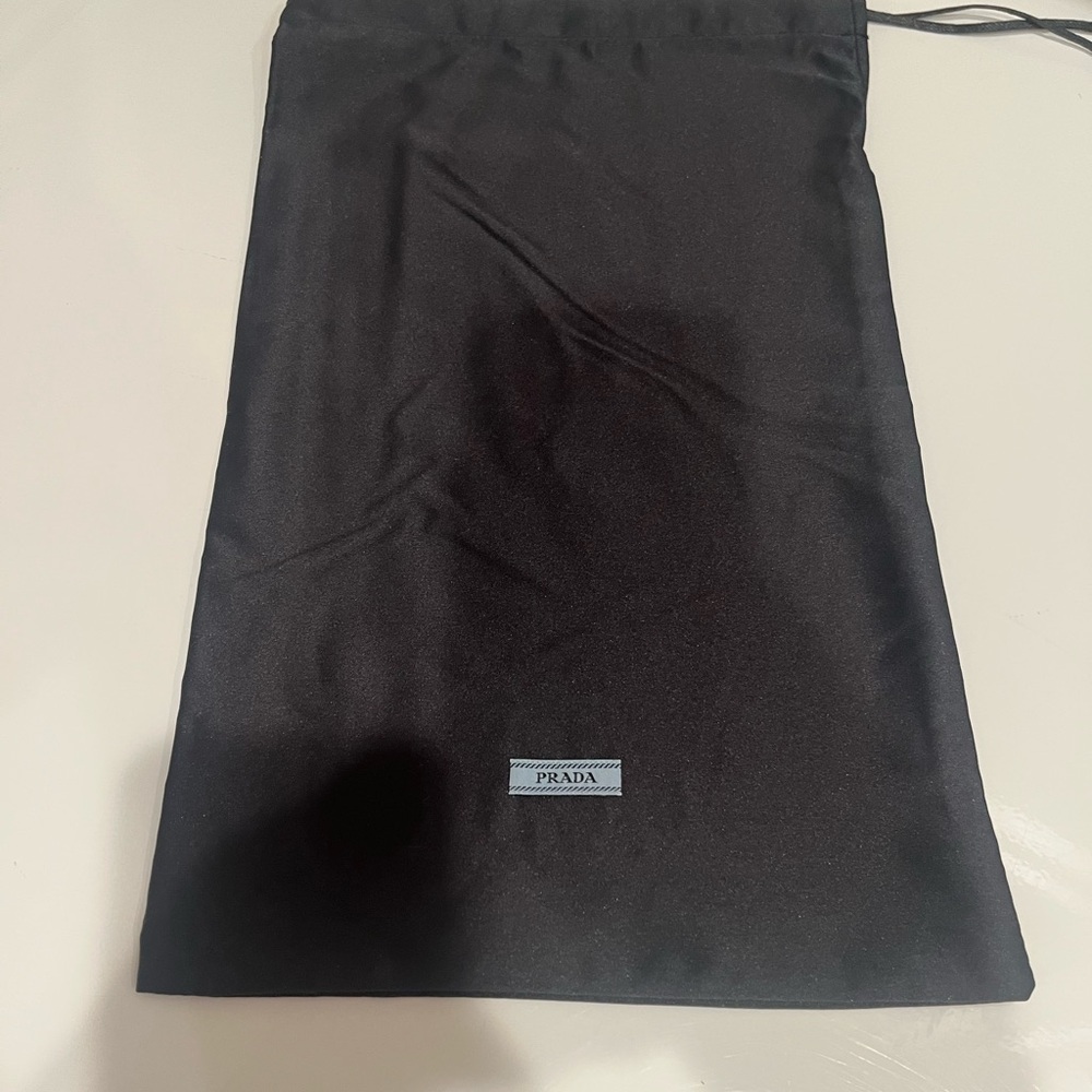 Prada Elegant Black Drawstring Pouch - image 1